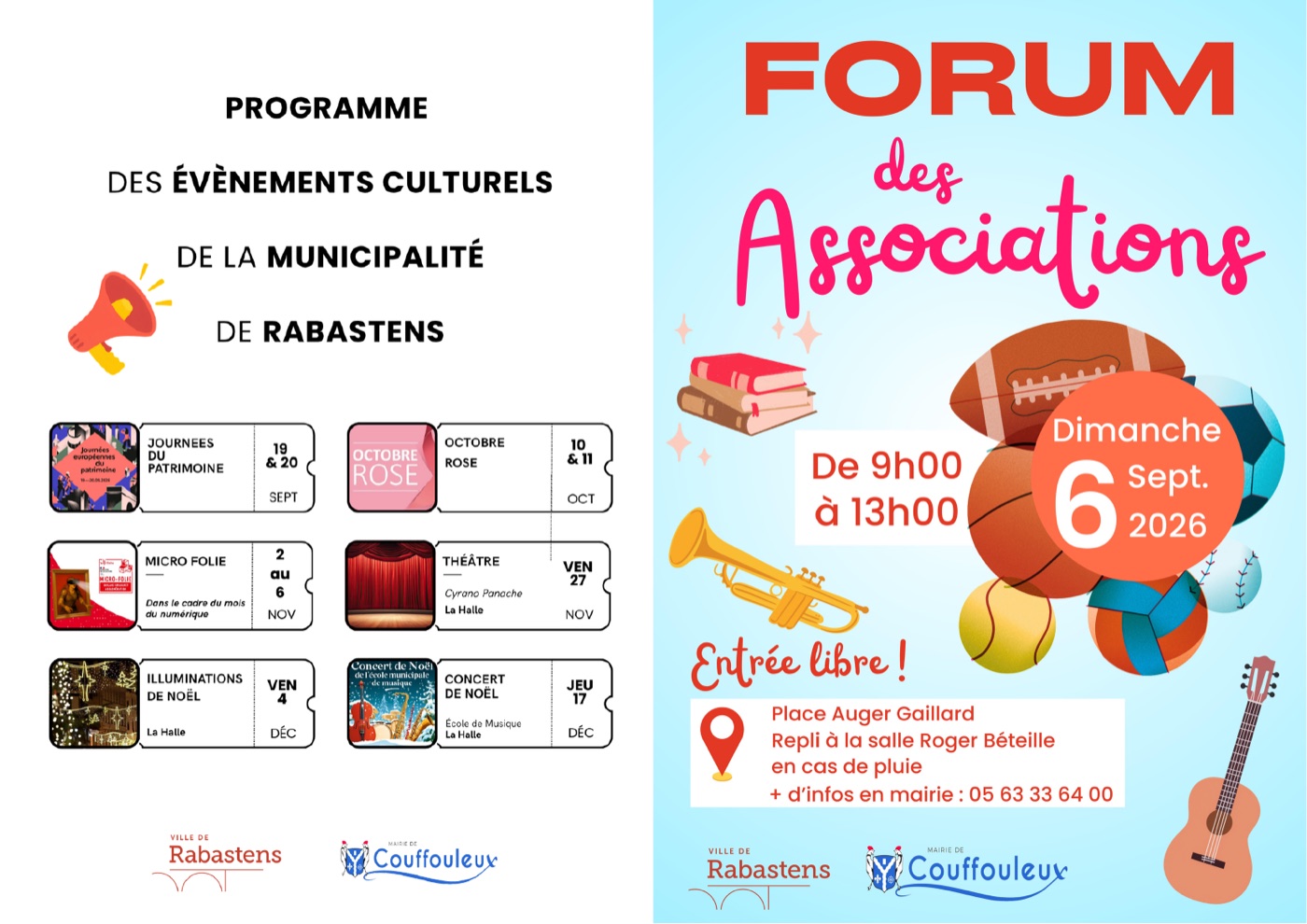 Flyer du Forum des associations de Rabastens 2026